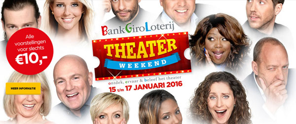 BankGiro Loterij maakt ambassadeurs van theaterweekend bekend